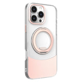iPhone 15 Pro EIDERWOOD Hybrid Case with Stand Function - MagSafe Compatible - Transparent / Pink