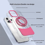 iPhone 15 EIDERWOOD Hybrid Case with Stand Function - MagSafe Compatible - Transparent / Blue
