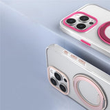 iPhone 14 Pro EIDERWOOD Hybrid Case with Stand Function - MagSafe Compatible - Transparent / Green