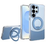 Samsung Galaxy S26 EIDERWOOD Hybrid Case with Stand Function - MagSafe Compatible - Transparent / Blue