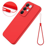 Realme C100 EIDERWOOD Silicone Case with Strap - Red