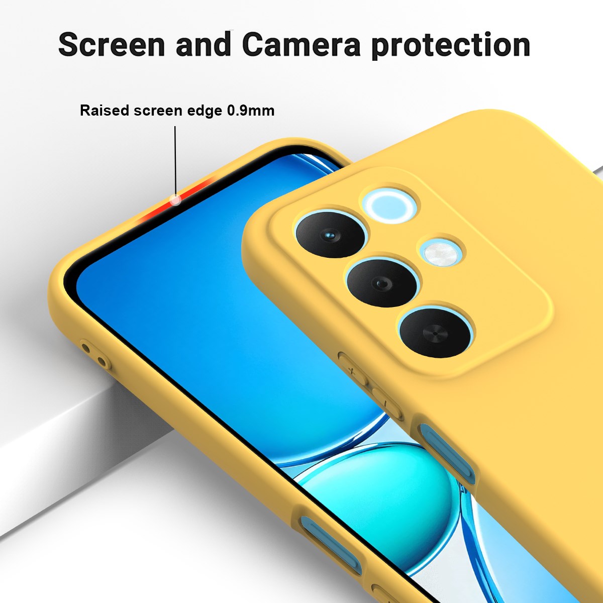 Realme C100 EIDERWOOD Silicone Case with Strap - Yellow