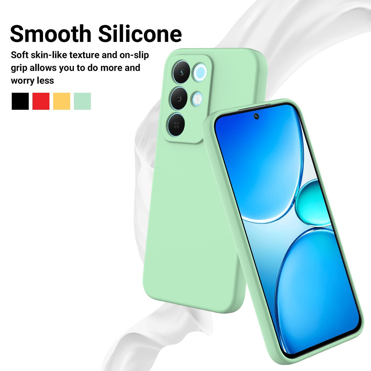 Realme C100 EIDERWOOD Silicone Case with Strap - Green