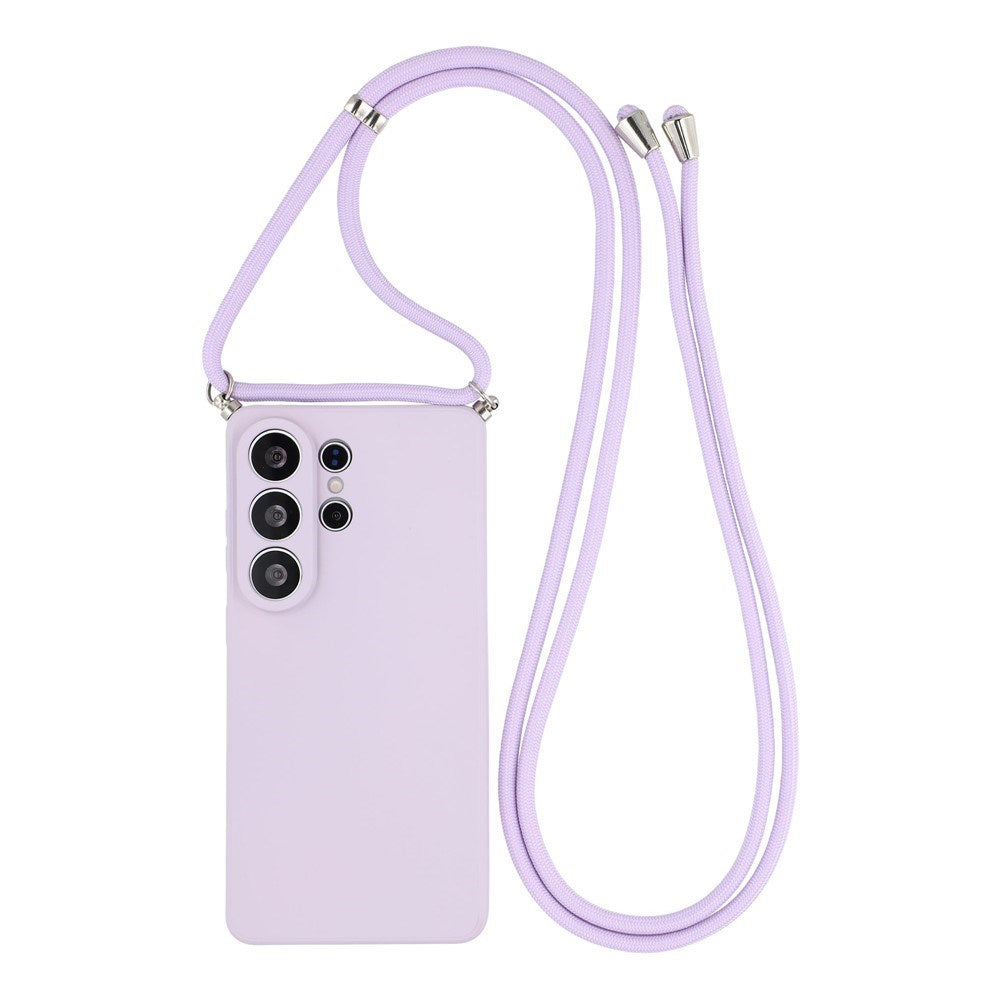 Samsung Galaxy S26 Ultra EIDERWOOD Lined Flexible Plastic Case w. Strap - Purple