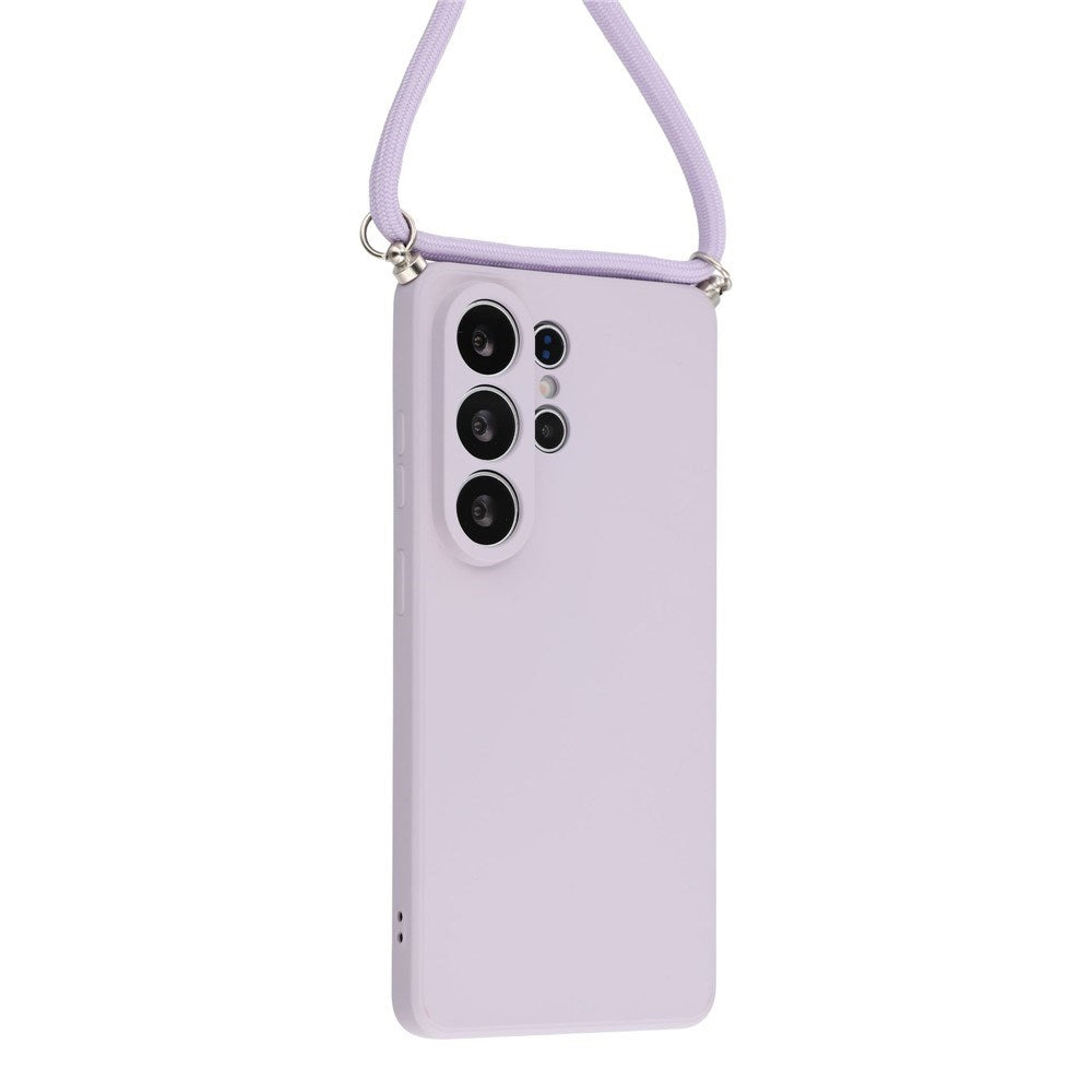 Samsung Galaxy S26 Ultra EIDERWOOD Lined Flexible Plastic Case w. Strap - Purple