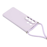 Samsung Galaxy S26 Ultra EIDERWOOD Lined Flexible Plastic Case w. Strap - Purple