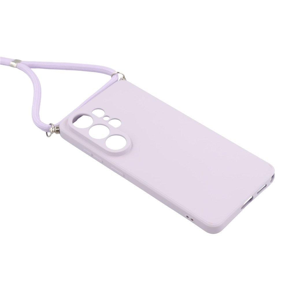 Samsung Galaxy S26 Ultra EIDERWOOD Lined Flexible Plastic Case w. Strap - Purple