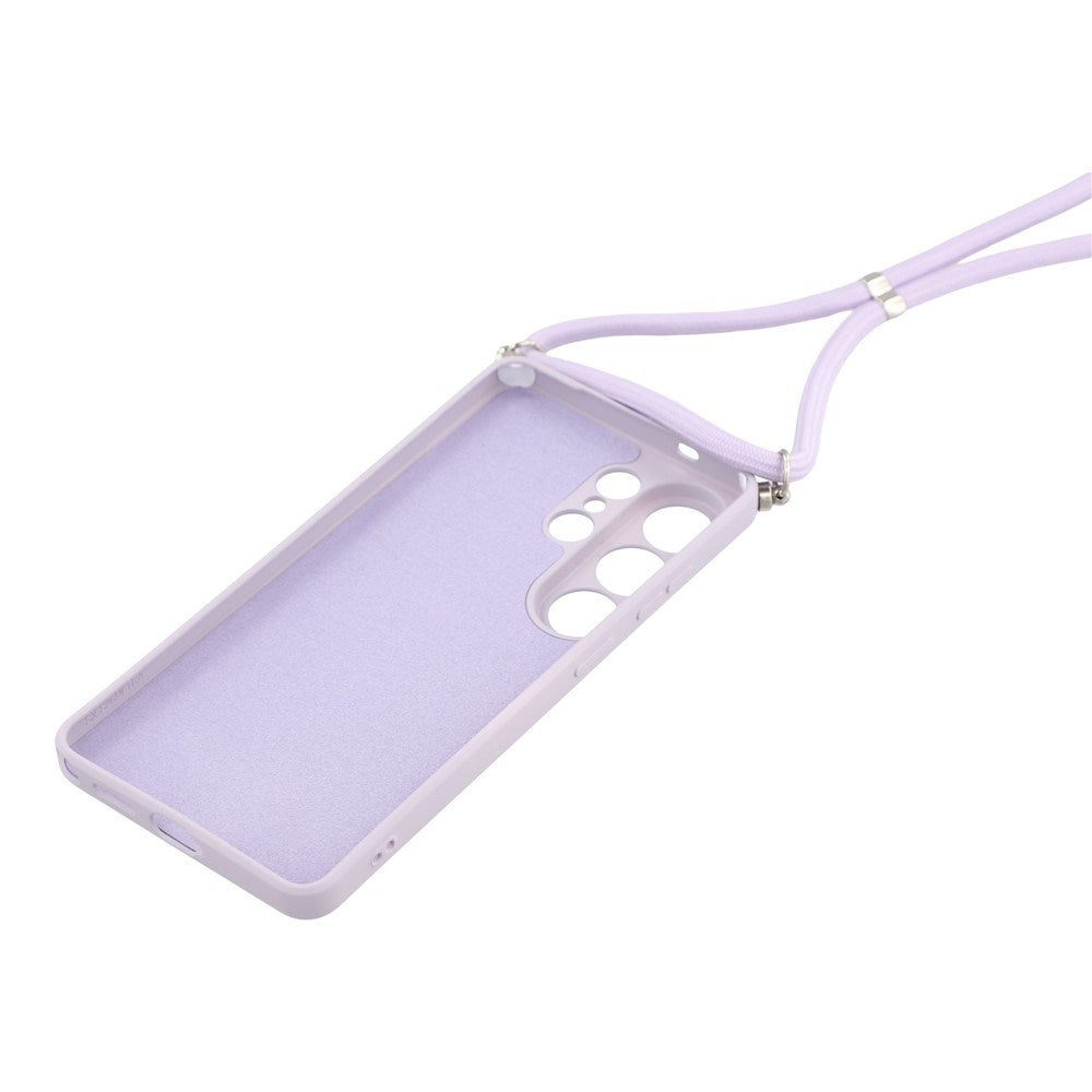 Samsung Galaxy S26 Ultra EIDERWOOD Lined Flexible Plastic Case w. Strap - Purple