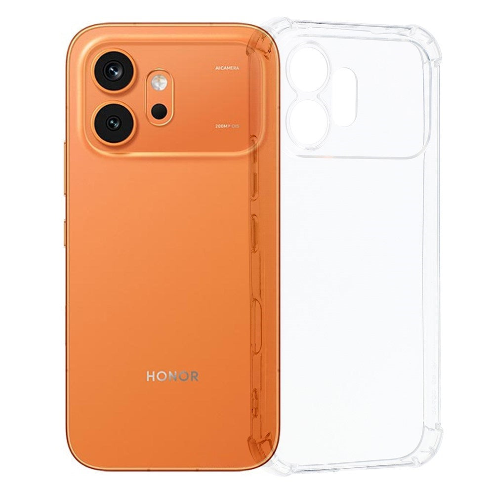 Honor 600 EIDERWOOD Flexible Plastic Case with Shock-Absorbing Corners - Transparent