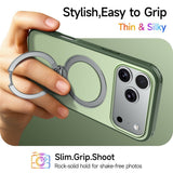 iPhone 18 Pro Max / 17 Pro Max EIDERWOOD Hybrid Plastic Case w. Rotating Kickstand - MagSafe Compatible - Green