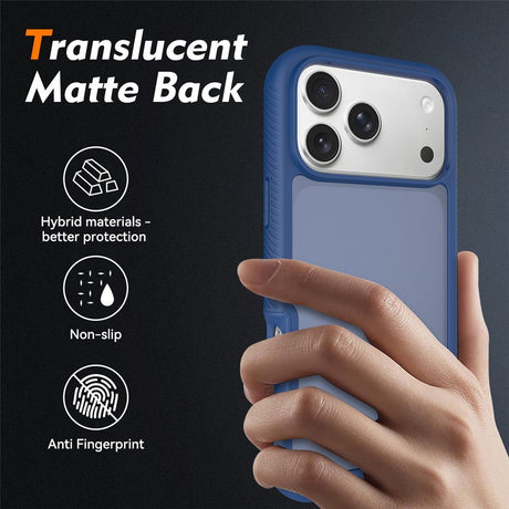 iPhone 18 Pro Max / 17 Pro Max EIDERWOOD Two-Piece Matte Hybrid Plastic Case - Blue