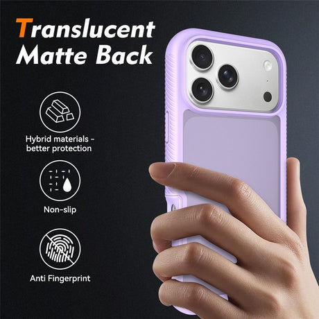 iPhone 18 Pro Max / 17 Pro Max EIDERWOOD Two-Piece Matte Hybrid Plastic Case - Purple