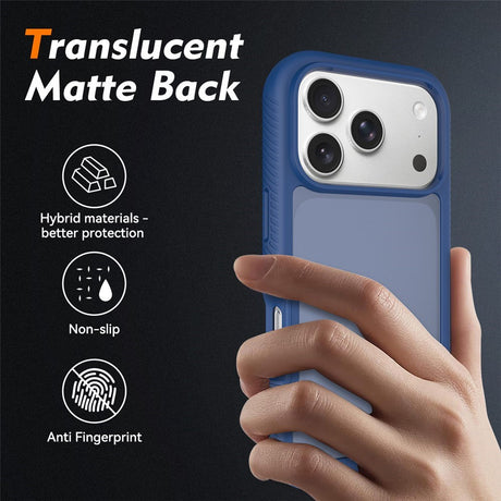 iPhone 18 Pro / 17 Pro EIDERWOOD Two-Piece Matte Hybrid Plastic Case - Blue