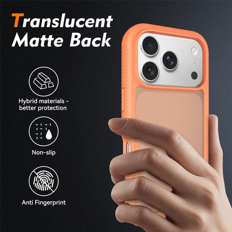 iPhone 18 Pro / 17 Pro EIDERWOOD Two-Piece Matte Hybrid Plastic Case - Orange