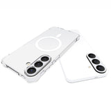 Samsung Galaxy S26 FE EIDERWOOD Flexible Plastic Case with Reinforced Corners - MagSafe Compatible - Transparent