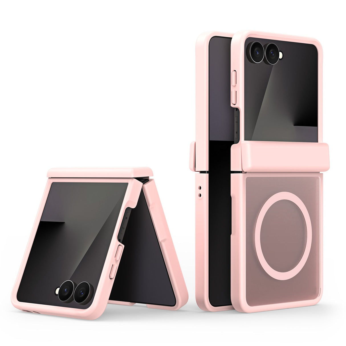 Samsung Galaxy Z Flip8 DUX DUCIS Hybrid Case with Matte Back - MagSafe Compatible - Pink