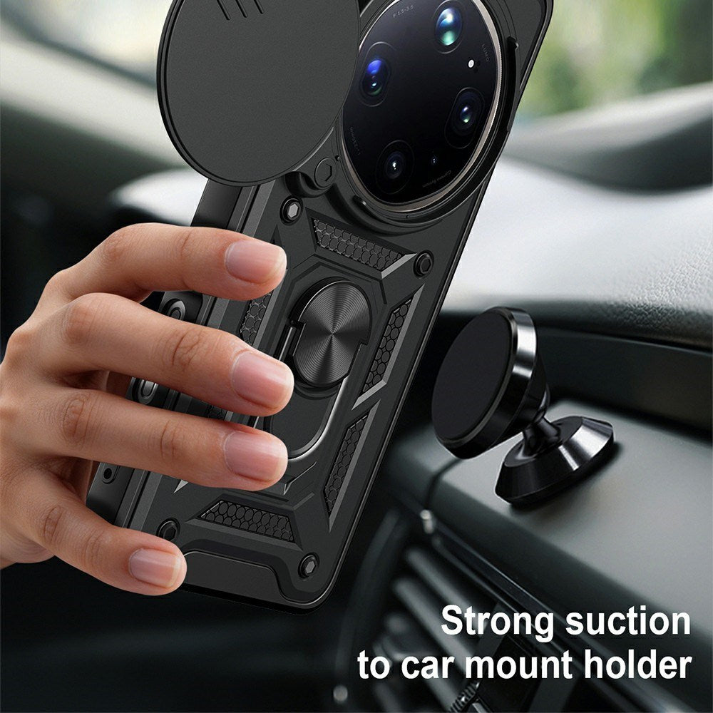 OPPO Find X9 Ultra EIDERWOOD Tough Case with 360° Rotatable Camslider & Kickstand - Black