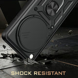 OPPO Find X9 Ultra EIDERWOOD Tough Case with 360° Rotatable Camslider & Kickstand - Black / Blue