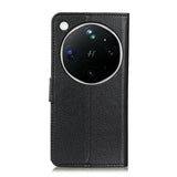 OPPO Find X9 Ultra EIDERWOOD Faux Leather Flip Case with Card Holder & Stand Function - Black