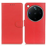 OPPO Find X9 Ultra EIDERWOOD Faux Leather Flip Case with Card Holder & Stand Function - Red