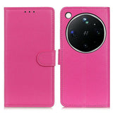 OPPO Find X9 Ultra EIDERWOOD Faux Leather Flip Case with Card Holder & Stand Function - Pink