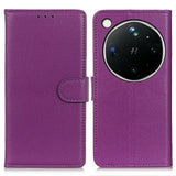 OPPO Find X9 Ultra EIDERWOOD Faux Leather Flip Case with Card Holder & Stand Function - Purple