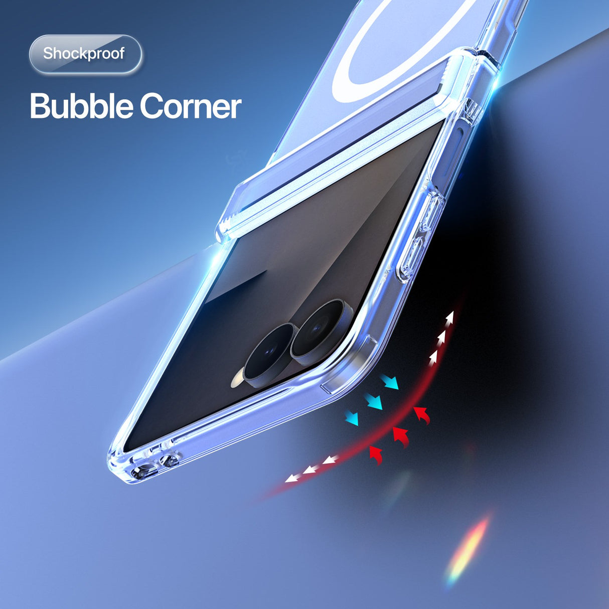 Samsung Galaxy Z Flip8 DUX DUCIS Hybrid Case - MagSafe Compatible - Transparent