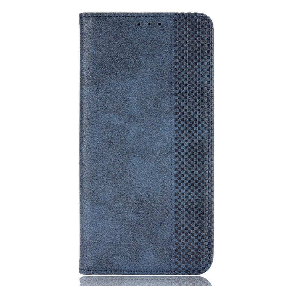 Realme C100 EIDERWOOD Faux Leather Flip Case with Card Holder & Stand Function - Blue
