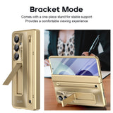 Samsung Galaxy Z Fold8 Ultra EIDERWOOD Case with Stylus Pen & Kickstand - Gold
