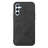 Samsung Galaxy A54 (5G) Leather Coated Plastic Case - Black