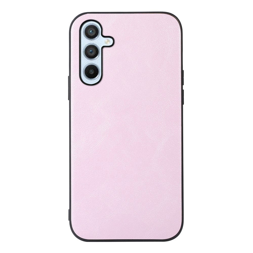 Samsung Galaxy A54 (5G) Leather Coated Plastic Case - Pink