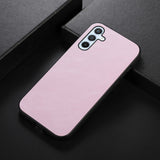 Samsung Galaxy A54 (5G) Leather Coated Plastic Case - Pink