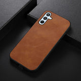 Samsung Galaxy A54 (5G) Leather Coated Plastic Case - Brown