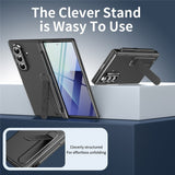 Samsung Galaxy Z Fold8 Hard Plastic Case with Screen Protector & Kickstand - Grey