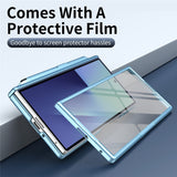 Samsung Galaxy Z Fold8 Hard Plastic Case with Screen Protector & Kickstand - Light Blue
