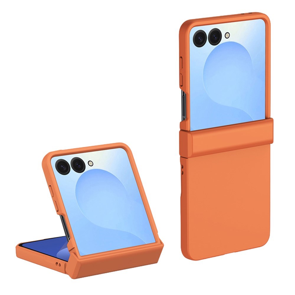 Samsung Galaxy Z Flip8 EIDERWOOD Hard Plastic Case with Hinge - Orange