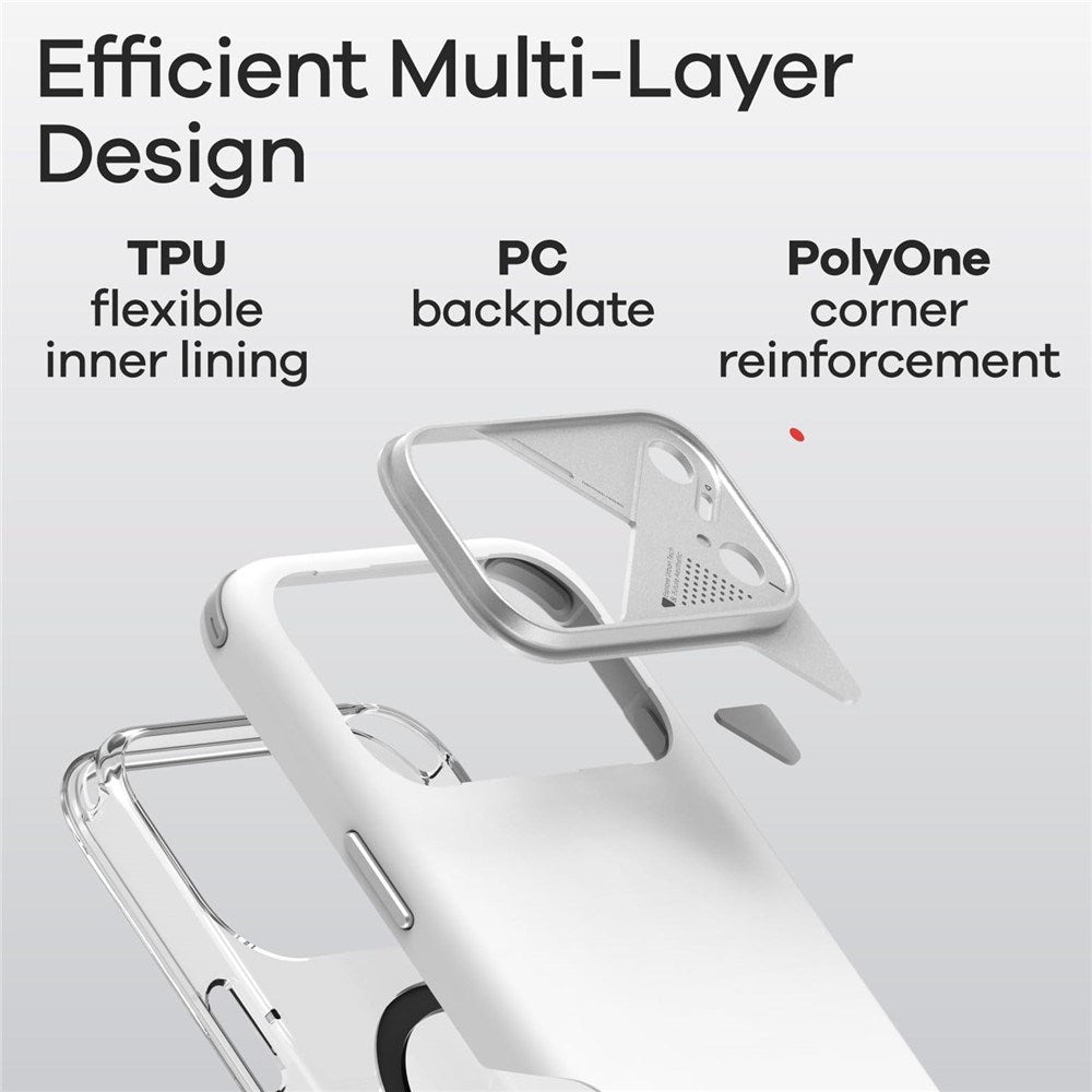 iPhone 17 Pro Max AULUMU Shock-Absorbing Hybrid Case - MagSafe Compatible - Black