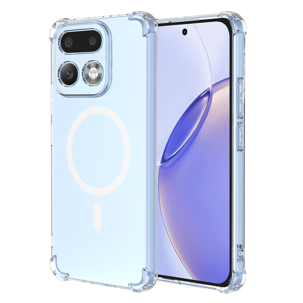 Realme 16 Pro EIDERWOOD Hybrid Plastic Case with Shock-Absorbing Corners - MagSafe Compatible - Transparent