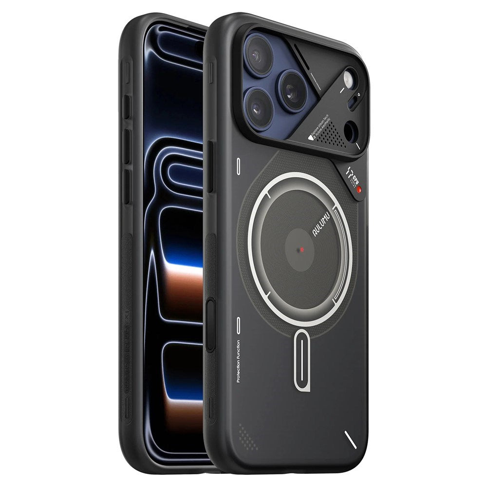 iPhone 17 Pro AULUMU Luminous Flexible Plastic Case - MagSafe Compatible - Black