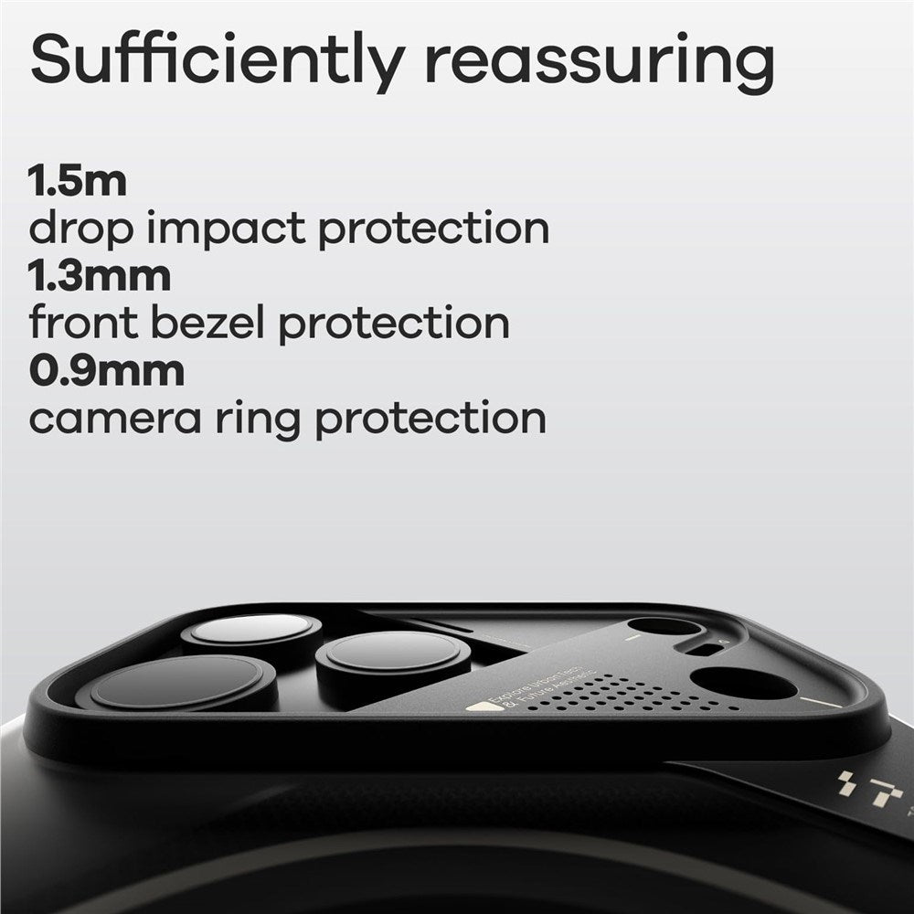 iPhone 17 Pro AULUMU Luminous Flexible Plastic Case - MagSafe Compatible - Black