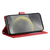 Samsung Galaxy S26 FE EIDERWOOD Flip Case with Card Holder and Strop - Red