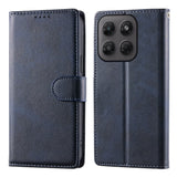 Motorola Moto G47 / G37 EIDERWOOD Leather Flip Cover with Wallet & Strap - Blue