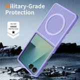 Samsung Galaxy Z Flip8 Matte Flexible Plastic Case - MagSafe Compatible - Purple