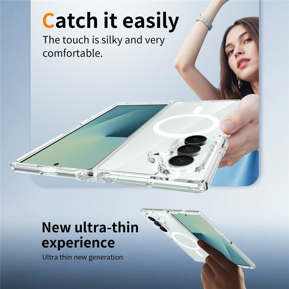 Samsung Galaxy Z Fold8 Hybrid Plastic Case - MagSafe Compatible - Transparent