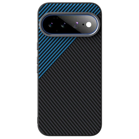 Google Pixel 11 Pro XL ABEEL Hybrid Case with Carbon Fiber Texture - Black / Blue
