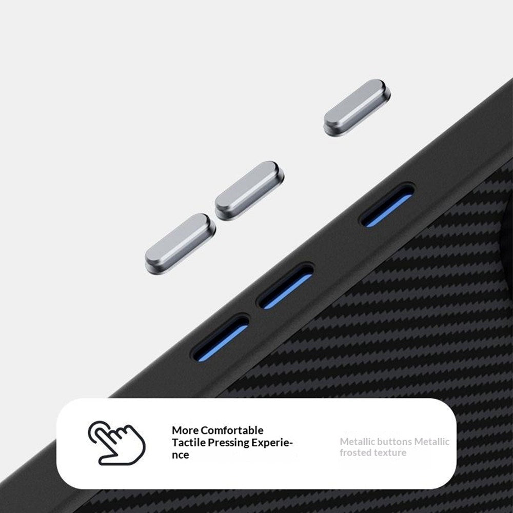 Google Pixel 11 Pro XL ABEEL Hybrid Case with Carbon Fiber Texture - Black / Blue