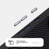 Google Pixel 11 Pro XL ABEEL Hybrid Case with Carbon Fiber Texture - Black / Blue