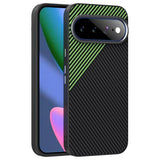Google Pixel 11 Pro XL ABEEL Hybrid Case with Carbon Fiber Texture - Black / Green