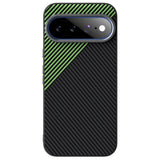 Google Pixel 11 Pro XL ABEEL Hybrid Case with Carbon Fiber Texture - Black / Green