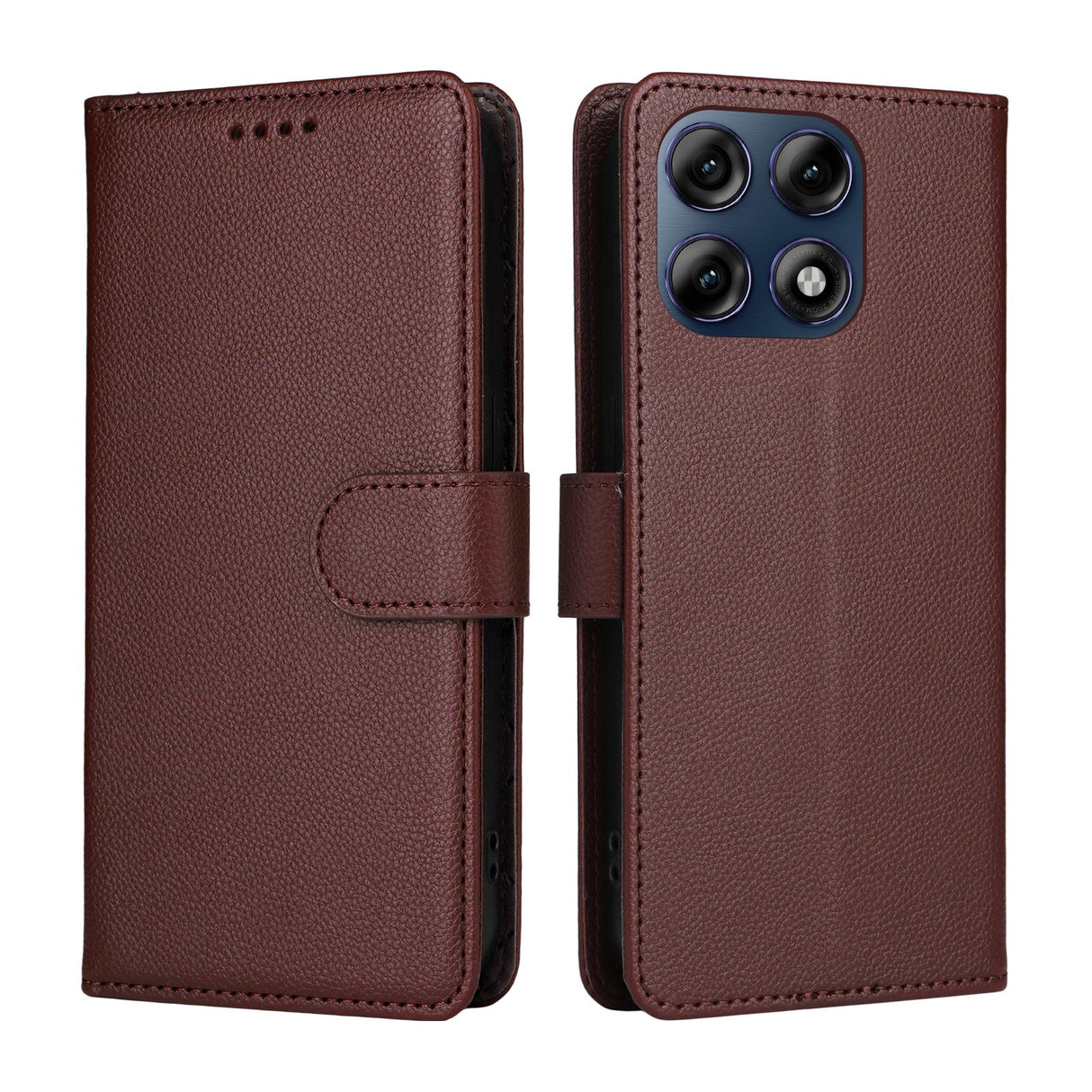 Motorola Edge 70 Pro EIDERWOOD Faux Leather Flip Case with Strap - Brown